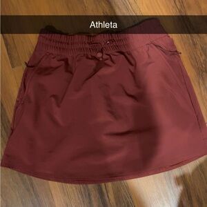 Athleta Maroon Athletic Skirt